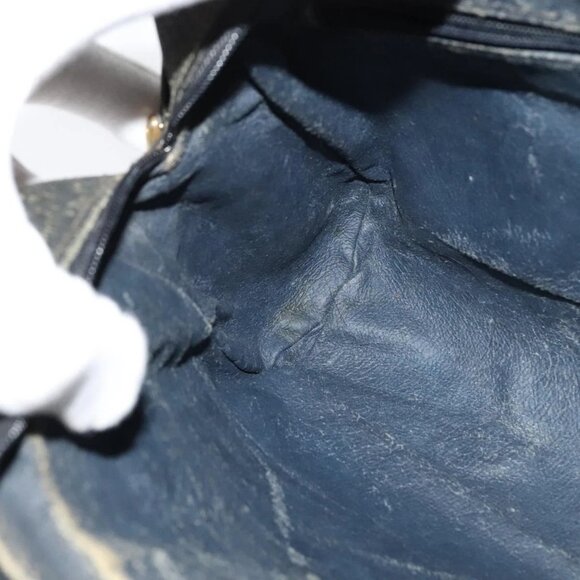 GUCCI GG Supreme Sherry Line Shoulder Bag PVC Navy Gold 98 02 005 Auth BA4122 - Picture 14 of 16